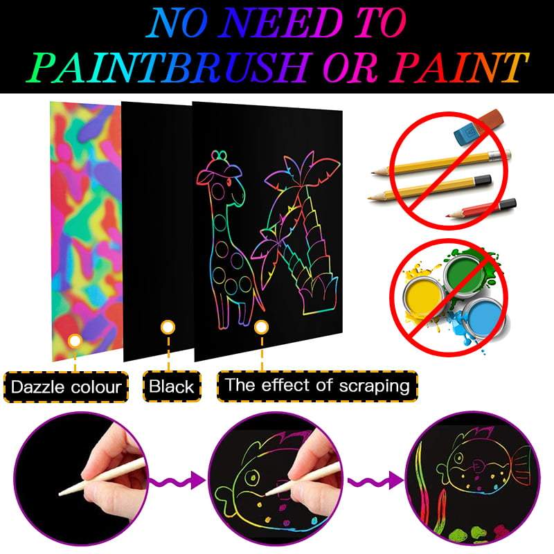 🔥Solange der Vorrat reicht 40 % Rabatt!🎉Regenbogen-Malpapier Kunst-Set für Kinder