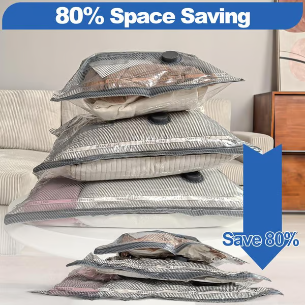 ⏳ Begrenzte Zeit – 50 % Rabatt! ✨🔥 USB-Elektro-Vakuum-Kompressionsbeutel ✨ Ein Set mit 6 Kompressionsbeuteln – Sparen Sie Platz und reisen Sie leicht!