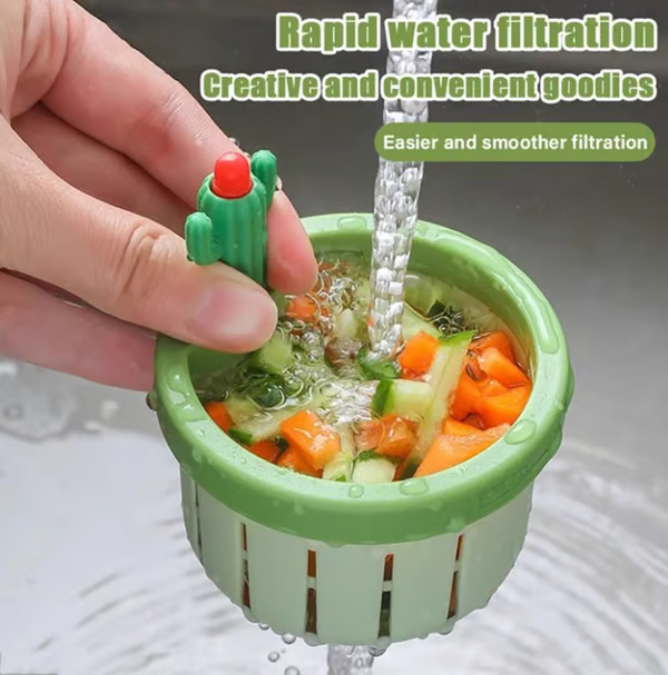 ⏳Begrenzte Zeit 50% Rabatt💥Cactus Kitchen Automatisch auskippender Spülbeckenfilter