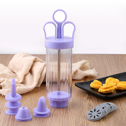 ⏳Zeitlich begrenztes Angebot: 50 % Rabatt⏰Edelstahl-Kuchendekorationspistolen-Set💉🏵️🍪