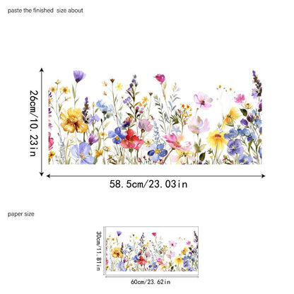 ✨LETZTER TAG VERKAUF 50 % RABATT!💐Bunter Blumenstrauß-Fensteraufkleber🖼️