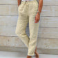 🌸Spring Sale 52% OFF🌿👖Damenhose aus Baumwolle & Leinen mit Elastischem Bund – Bequem, Atmungsaktiv & Lässiger Look 🥰