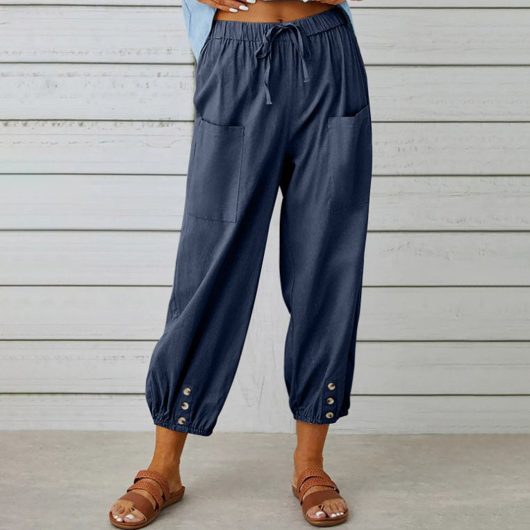 🔥50% rabatt🔥LOCKERE, GERADE HOSE MIT WEITEM BEIN FÜR DAMEN