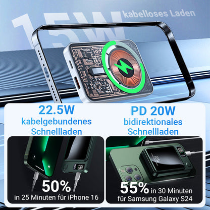 🔥Solange der Vorrat reicht 40 % Rabatt!💪 10000mAh Powerbank – 22.5W Schnellladen & Ultradünn!