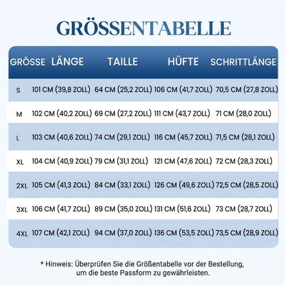🔥Solange der Vorrat reicht 40 % Rabatt!🎉Bequeme blau gestreifte Hose mit Seitentaschen
