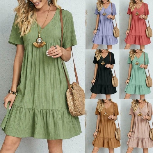 👚💃Estate calda 50% di sconto 💥 un abito in pizzo con vita ampia