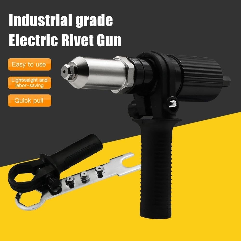 💥Hot Sale 49% OFF💥 Professional rivet gun adapter set with 4 different matching nozzle screws