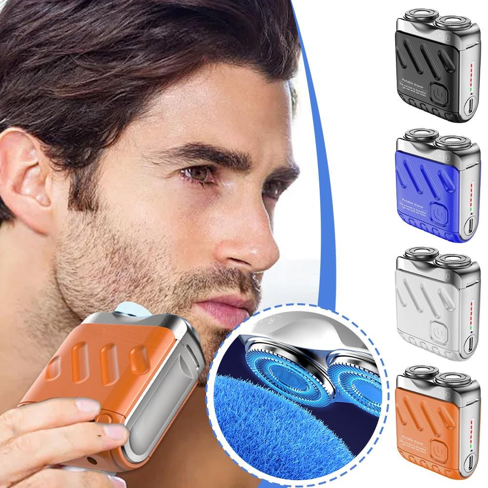 🖤Nuovo design 2025 sconto del 50%🖤rasoio elettrico rotante portatile a due anelli