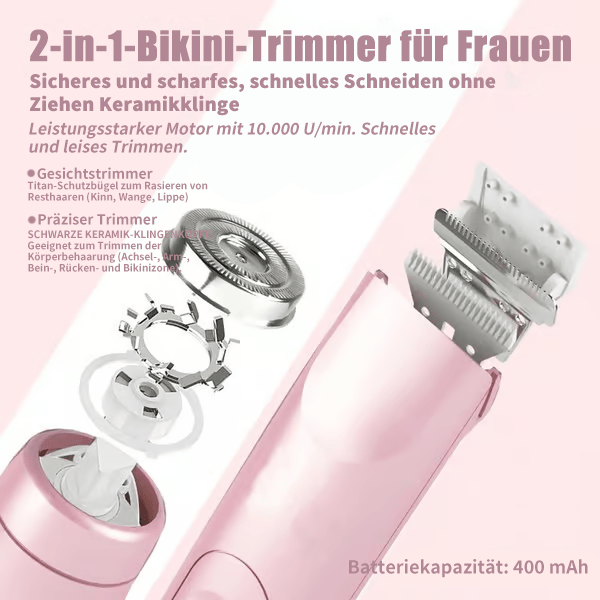 ⏳Heißer Verkauf⏳Comfort 2 in 1 Elektrischer Damenrasierer