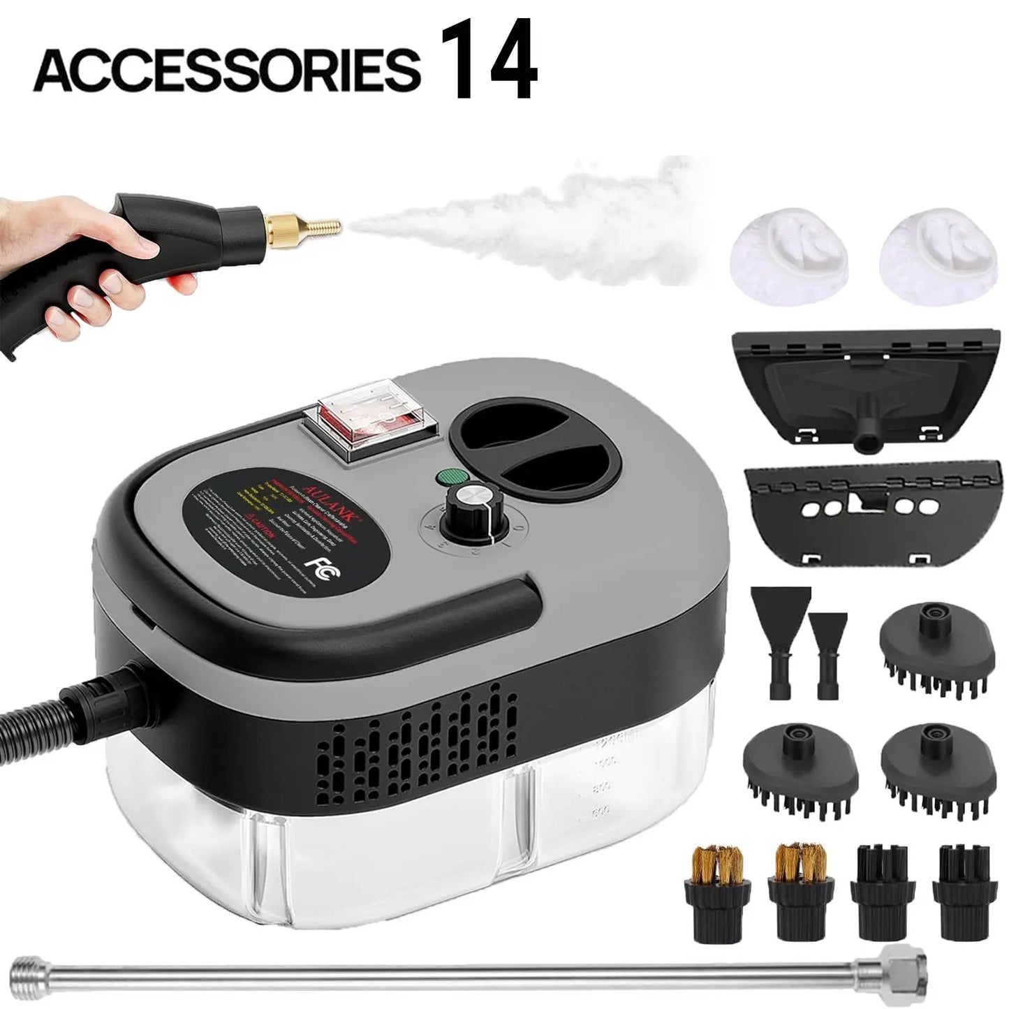🌞Frühlingserwachen: 50% Rabatt!💧2500W Professioneller Handdampfreiniger – 6 Stufen – Chemiefreie Reinigung & Entfettung – Für Küche, Bad & Auto – Hohe Temperatur & Druck