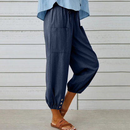 🔥50% rabatt🔥LOCKERE, GERADE HOSE MIT WEITEM BEIN FÜR DAMEN