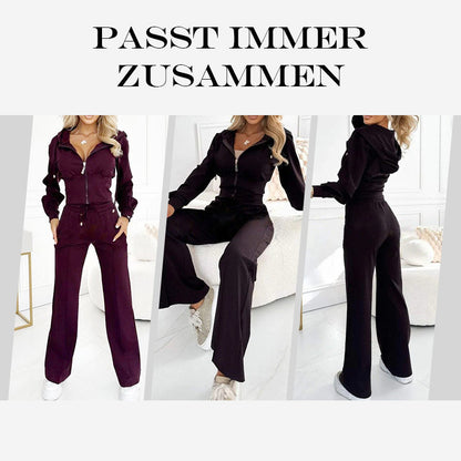 💥Meilleure vente 50% de réduction✨Ensemble de survêtement 2 pièces entièrement zippé pour femme !