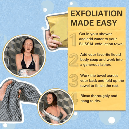 🌸BUY 1 GET 1 FREE (2 pieces)🧼Exfoliating bath towel with antibacterial effect🚿