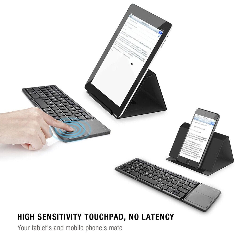 Clavier Bluetooth sans fil pliable pour le téléphone