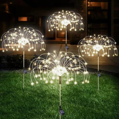 🛍️ 50 % Rabatt – 200 LED Solar-Feuerwerkslichter, 8 Modi, IP65 – wetterfest & warmweiß für Garten, Terrasse & Party 🌟