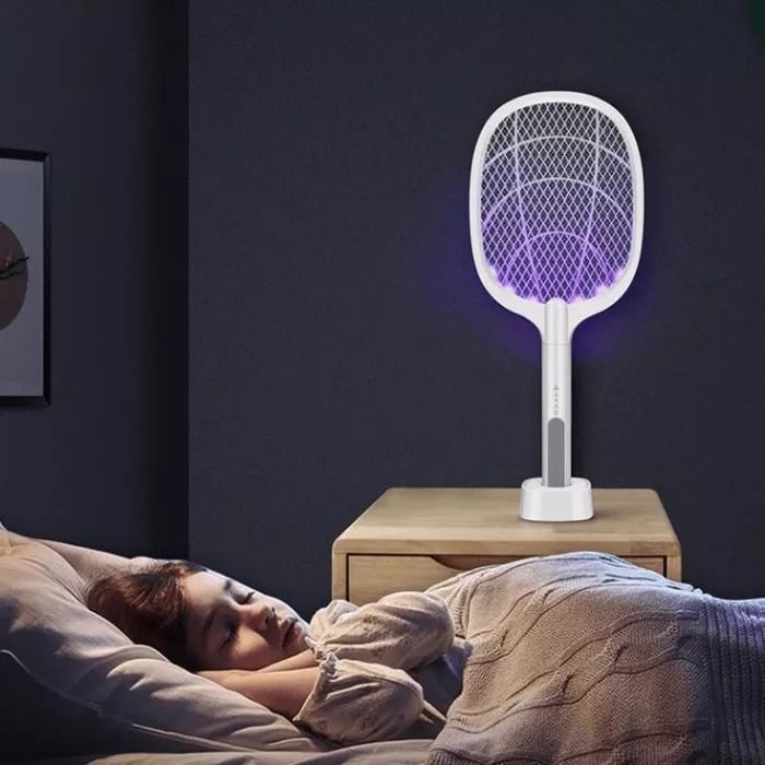 🚫🦟🪰2-in-1 elektrische Fliegenklatsche und Mückenschutzlampe für die Nacht