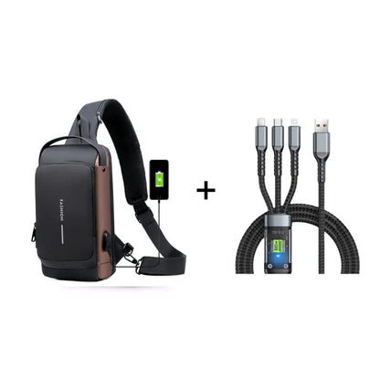 🔥 Heißer Verkauf🔥Sporttragetasche mit USB-Ladefunktion, Diebstahlsichere Umhängetasche