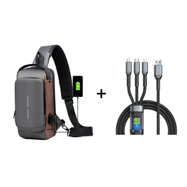 🔥 Heißer Verkauf🔥Sporttragetasche mit USB-Ladefunktion, Diebstahlsichere Umhängetasche