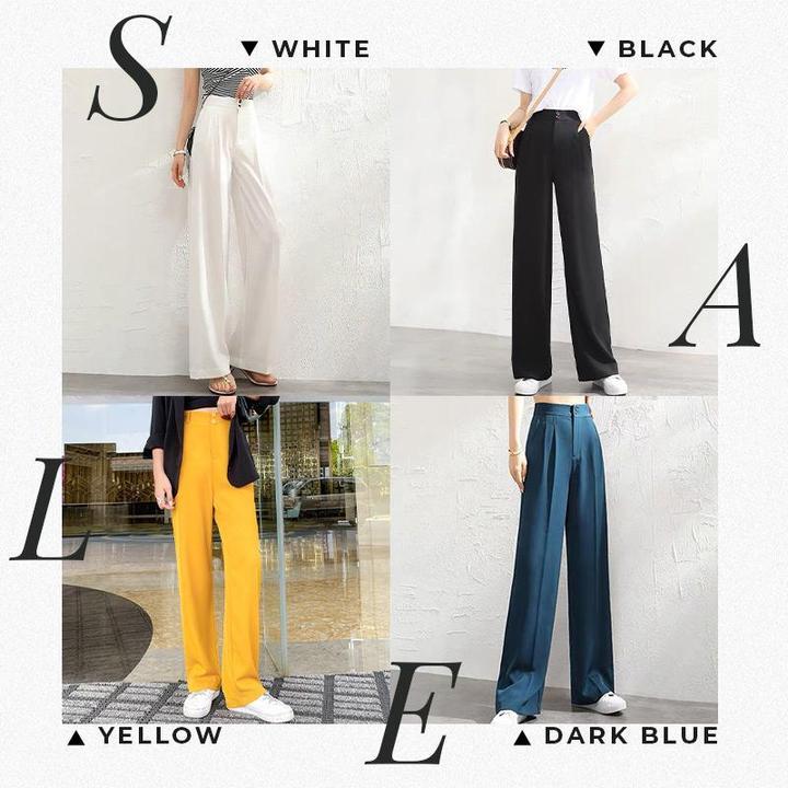 Pantaloni casuali con una gamba larga per le donne