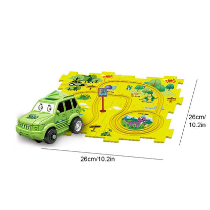 🔥Solange der Vorrat reicht 40 % Rabatt!🧩Kinder Lernspielzeug Puzzle-Autobahn-Spielset🧩
