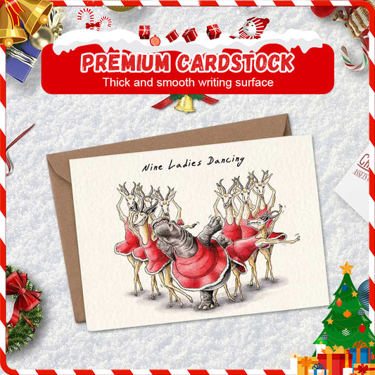 🔥Solange der Vorrat reicht 40 % Rabatt!🎉Zwölf Tage Weihnachtskarten-Set