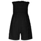 🔥👗Letzter Tag-Aktion: 50 % RABATT💃 Damen-Trägerloses Rüschenverziertes Gerafftes Vorderseite-Binden-Breitbein-Tuberompers