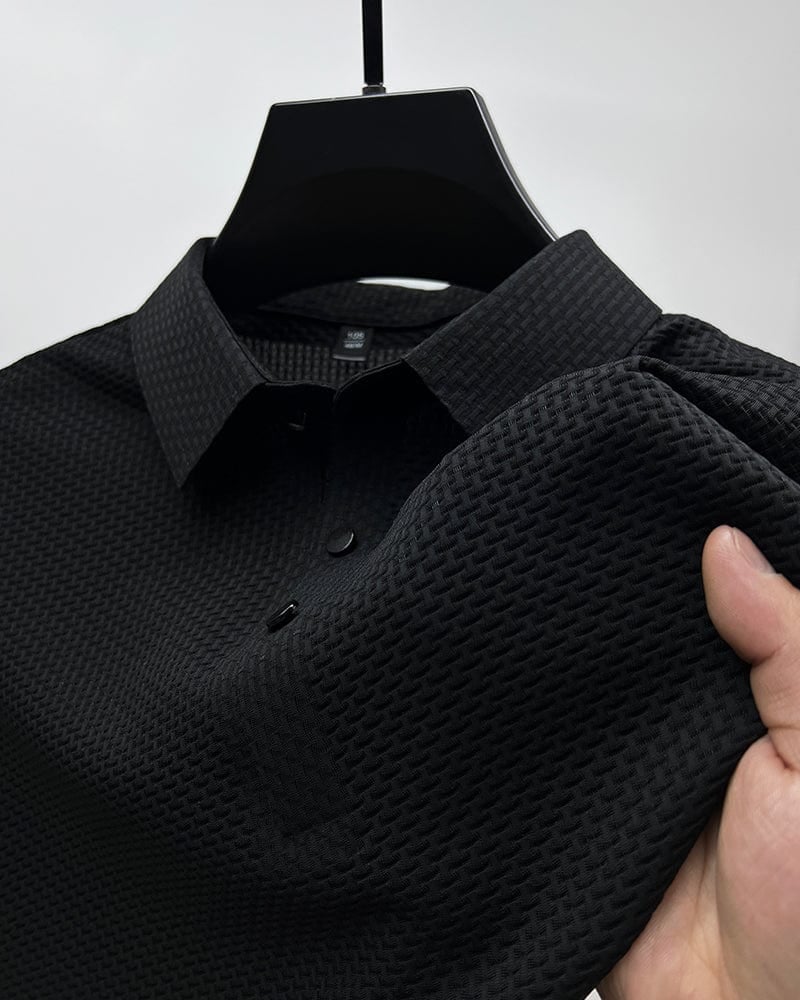 ⌛ Nur noch 3 Tage – 50 % auf alles! ⏰ Herren Polo-Shirt mit Kurzarm – Hemdkragen, Farbabrieb-freier Stoff, Vielseitig für Alltag & Büro