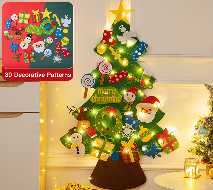 🎄Weihnachtsaktion - 49 % Rabatt🎁DIY-Filz-Weihnachtsbaum-Set