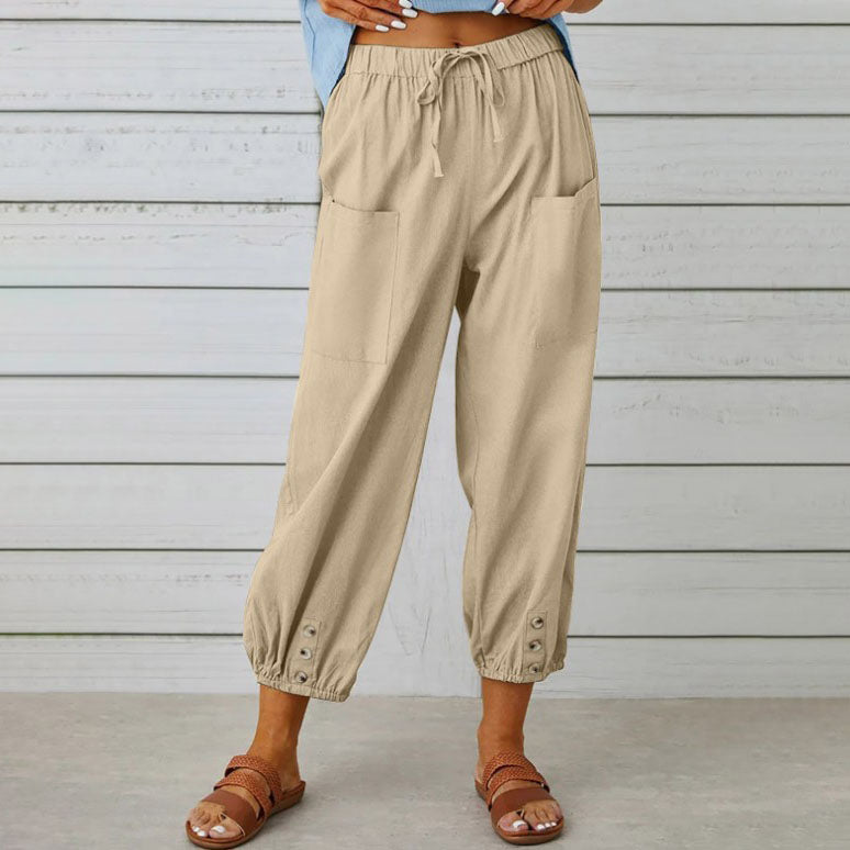 🔥50% rabatt🔥LOCKERE, GERADE HOSE MIT WEITEM BEIN FÜR DAMEN