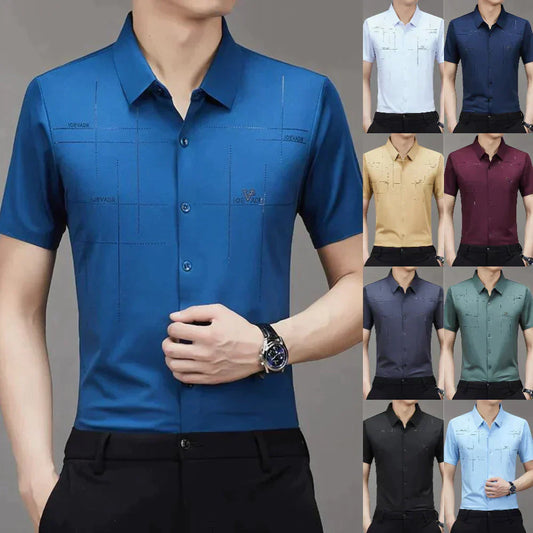 🔥MEN'S BUSINESS SHIRT MADE FROM ICE SILK