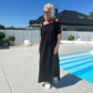 Lässiges Maxikleid mit offenen Schultern für Damen