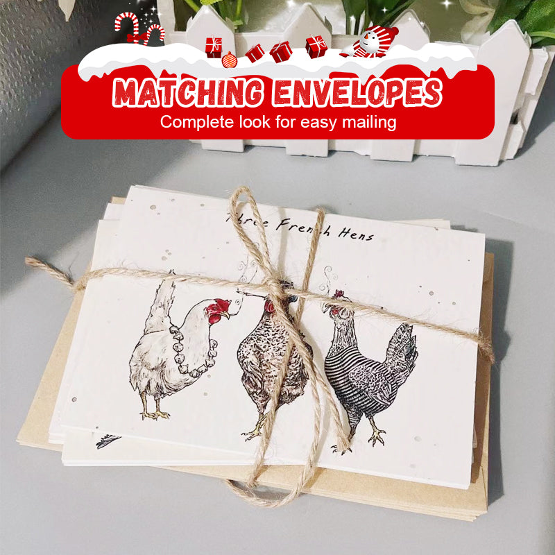 🔥Solange der Vorrat reicht 40 % Rabatt!🎉Zwölf Tage Weihnachtskarten-Set