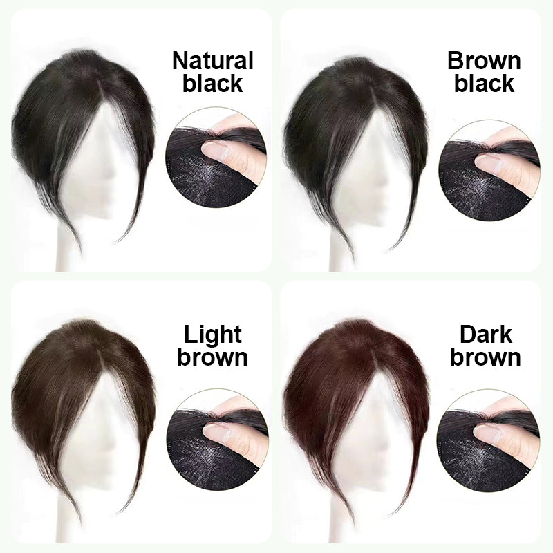🔥Natural clip-on partial bangs hairpiece