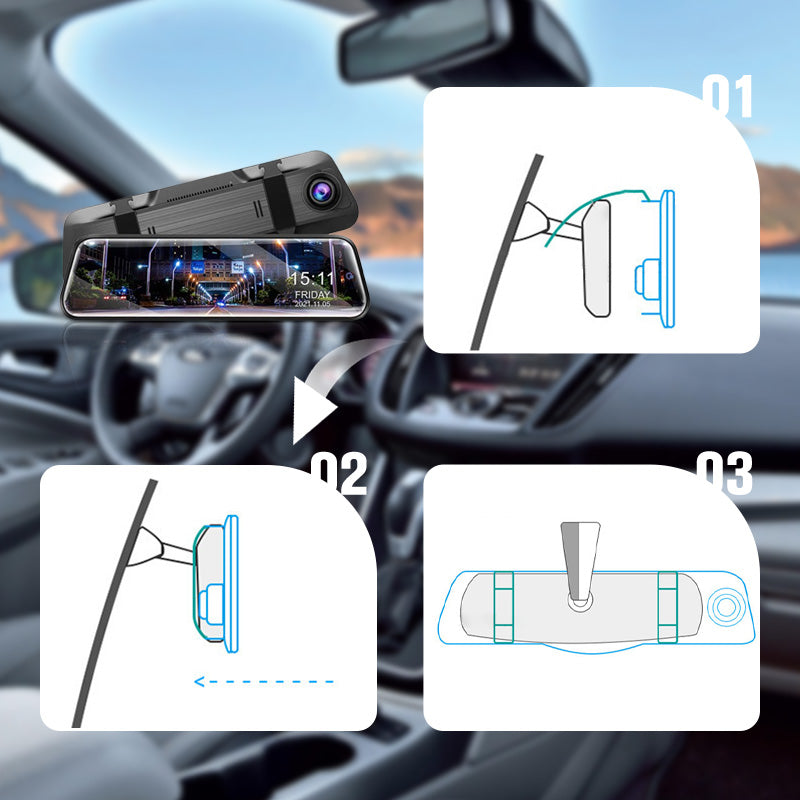 Returner speil dash cam
