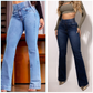 🔥Solange der Vorrat reicht 40 % Rabatt!🎉Hoch taillierte, dehnbare Flared Jeans💯💯