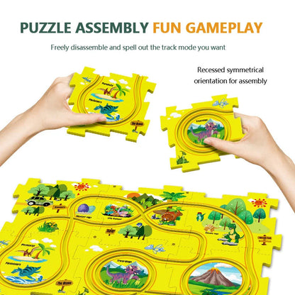 🔥Solange der Vorrat reicht 40 % Rabatt!🧩Kinder Lernspielzeug Puzzle-Autobahn-Spielset🧩