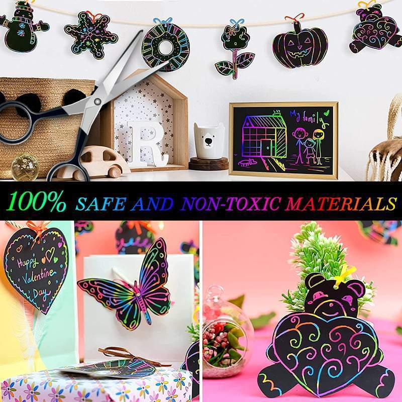 🔥Solange der Vorrat reicht 40 % Rabatt!🎉Regenbogen-Malpapier Kunst-Set für Kinder