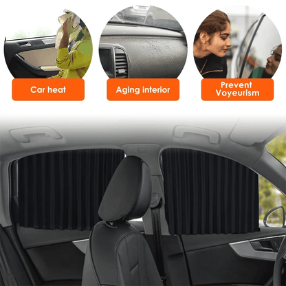 🔥 50% RABATT! 🚗 Magnetischer Auto Sonnenschutz – Ganzjähriger Fenster Sichtschutz mit UV-Schutz & Hitzeschutz