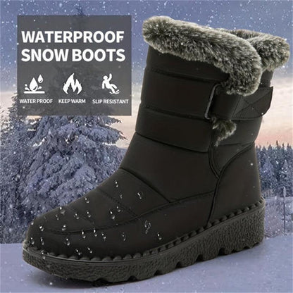 🎄🎁Ideal Gift - Non-Slip Winter Rabbit Plush Snow Boots for Women