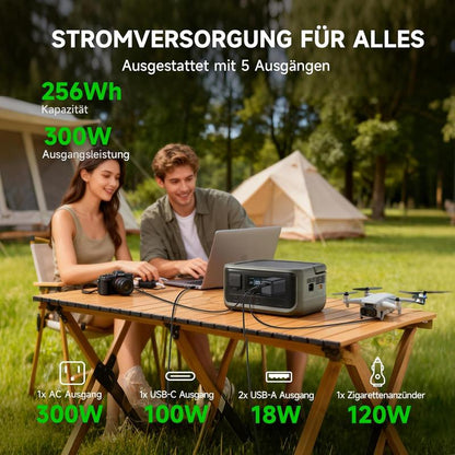 ⚡300-W-Außen-Netzteil mit LFP-Akku