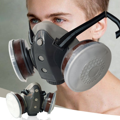 🎁 40% OFF🔥Aktivkohle-Anti-Staub-Doppeltank-Gasmaske