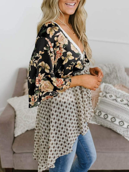 📢📢Großer Ausverkauf läuft!⏰🌸Damen-Kimonos mit Blumenmuster, Rüschenärmeln und Bindegürtel – luftige Boho-Cardigans im lockeren Schnitt