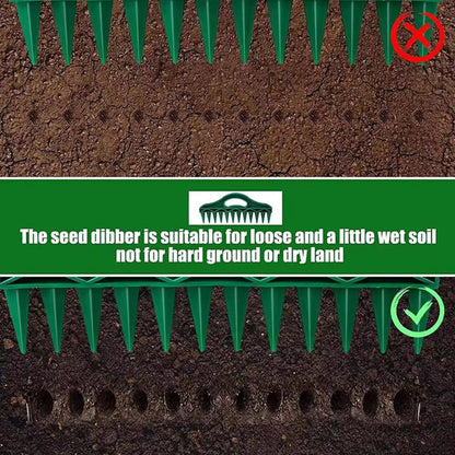 🌱Espaceur de graines et bâton de plantation – Outil de plantation de précision à 12 trous