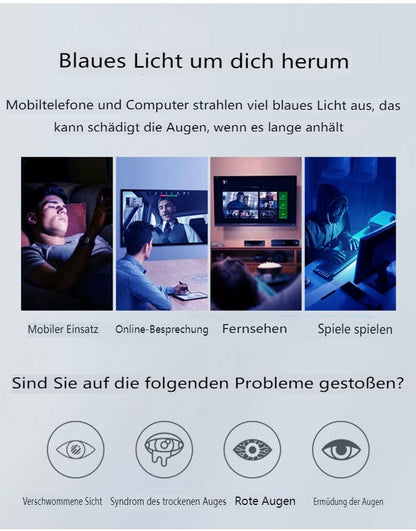 Vergiss schwere Brillen! DEINE leichte PC-Brille mit Blaulichtfilter – für klare Sicht am Bildschirm👓