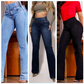 🔥Solange der Vorrat reicht 40 % Rabatt!🎉Hoch taillierte, dehnbare Flared Jeans💯💯