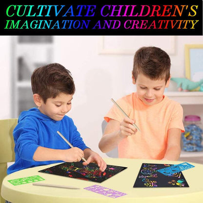 🔥Solange der Vorrat reicht 40 % Rabatt!🎉Regenbogen-Malpapier Kunst-Set für Kinder