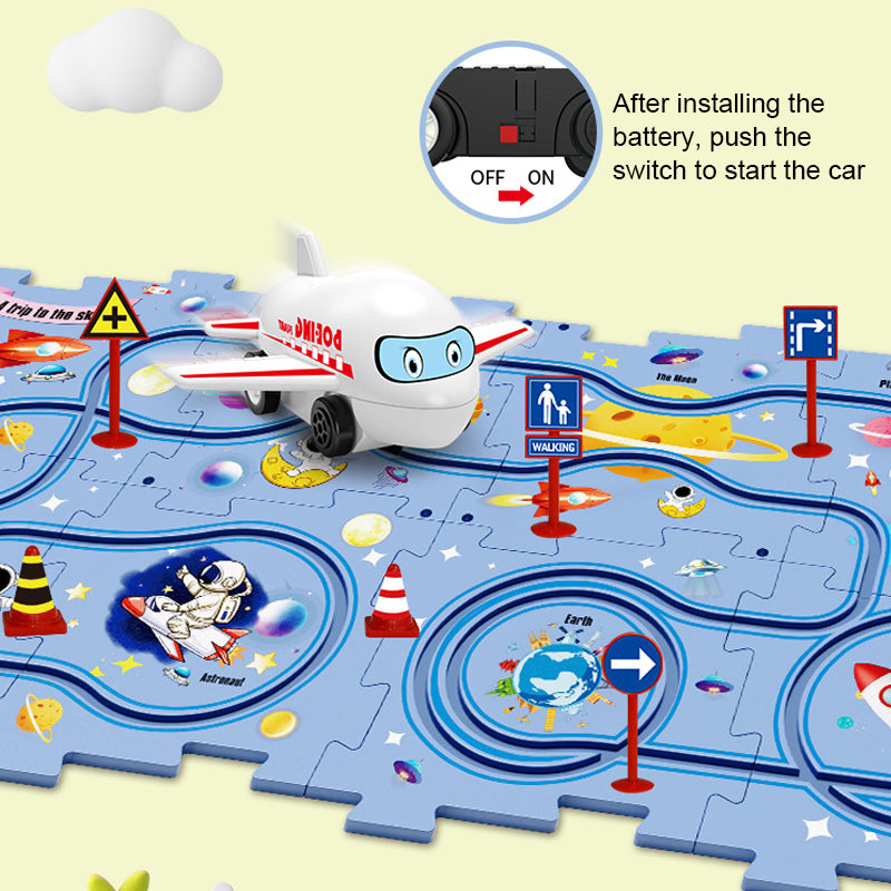 🔥Solange der Vorrat reicht 40 % Rabatt!🧩Kinder Lernspielzeug Puzzle-Autobahn-Spielset🧩