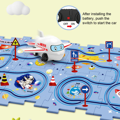 🔥Solange der Vorrat reicht 40 % Rabatt!🧩Kinder Lernspielzeug Puzzle-Autobahn-Spielset🧩