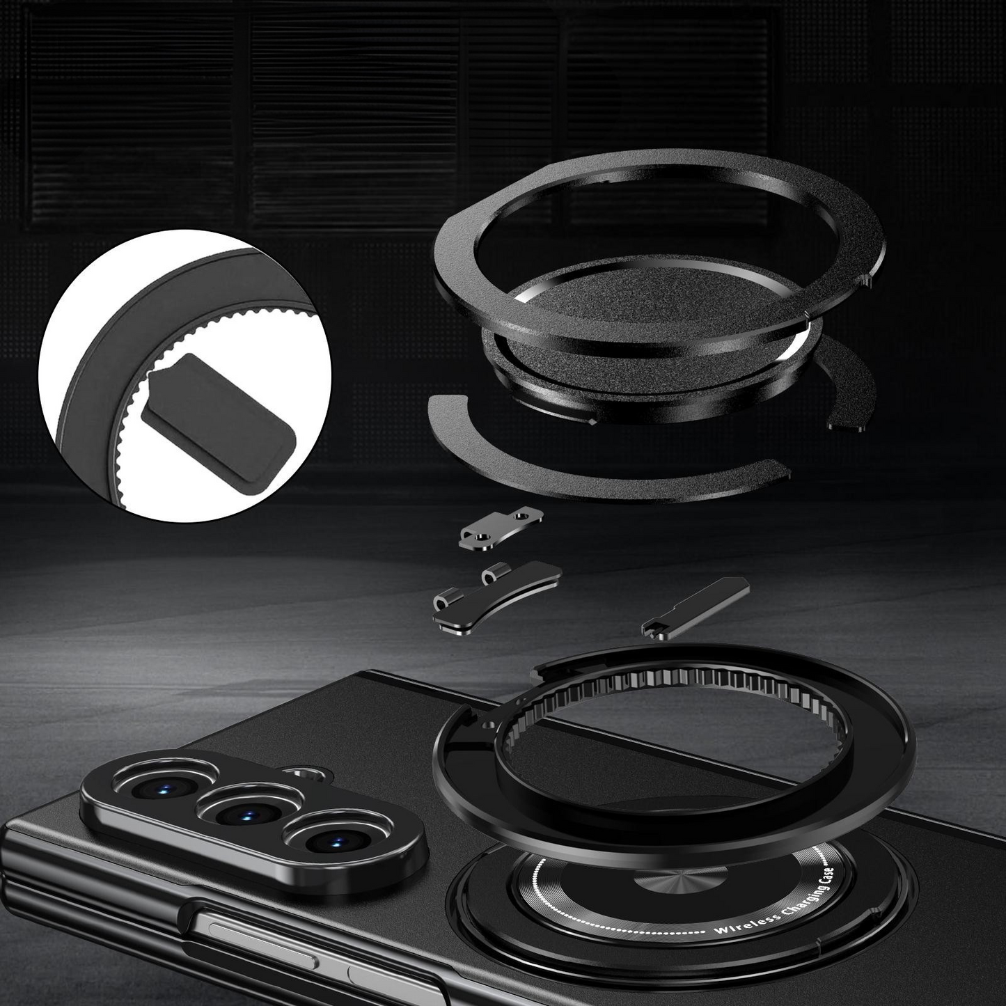 Leistungsstarke Magnethalterung Hülle für Samsung Fold-Serie
