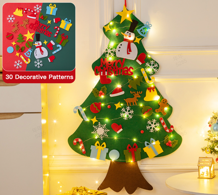 🎄Weihnachtsaktion - 49 % Rabatt🎁DIY-Filz-Weihnachtsbaum-Set